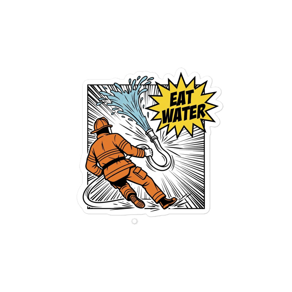 Eat Water Sticker