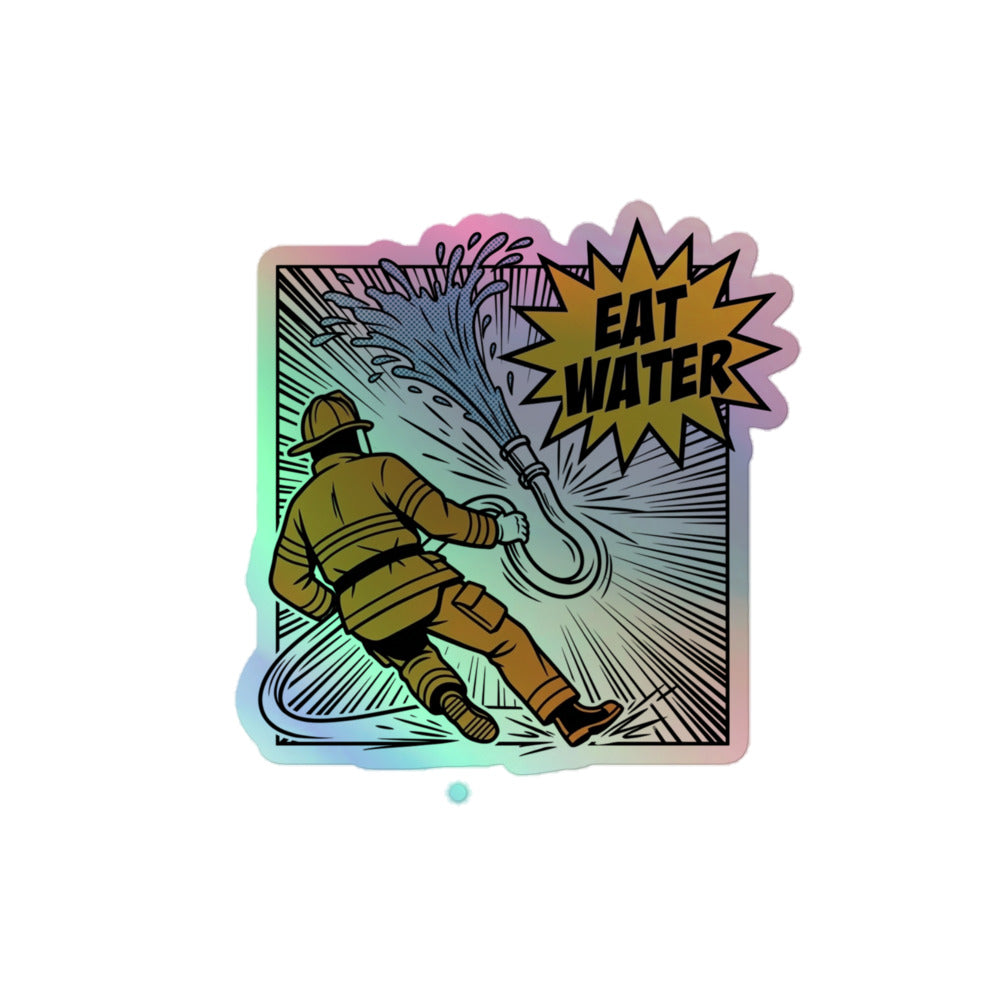 Eat Water Sticker