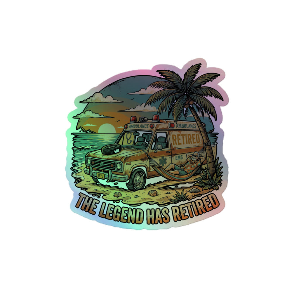 EMT - Retired Paramedic Legend Sticker