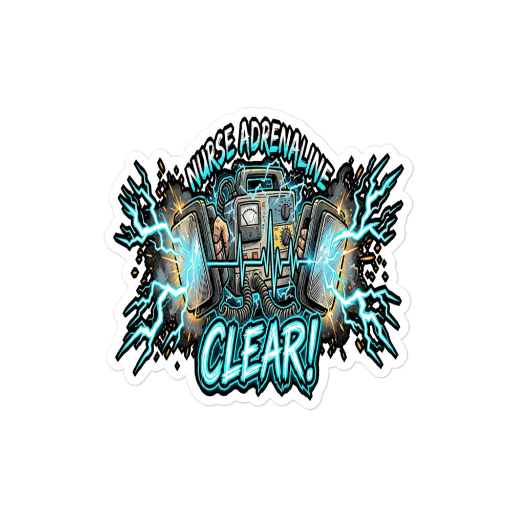 Nurse - Code Blue Adrenaline Sticker