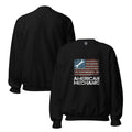 Mechanic - American Flag Tire Tracks Sweatshirt
