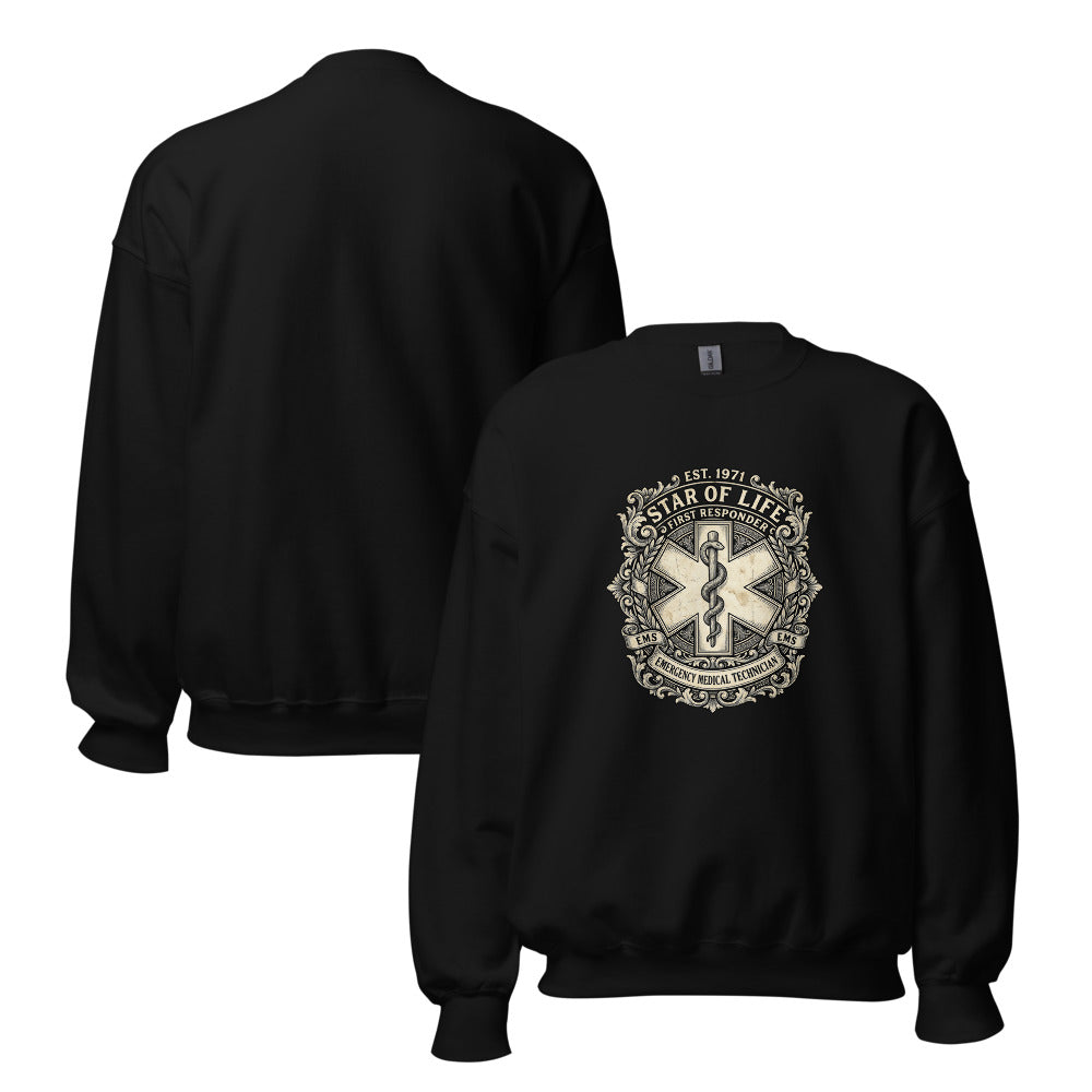 EMT - Star of Life Vintage Sweatshirt