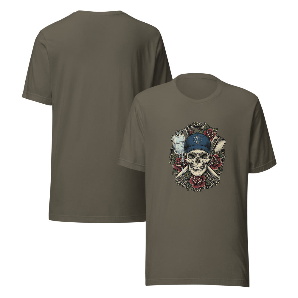 EMT - Skull Paramedic Tattoo Shirt